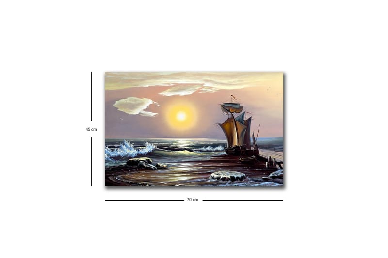 Väggdekor LED-belysning Canvas Målning - Inredning & dekor - Tavlor & konst - Canvastavla