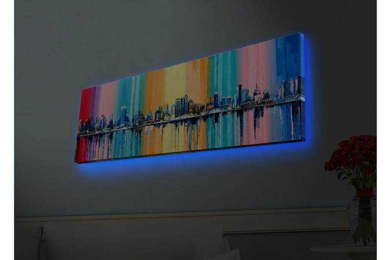 Väggdekor LED-belysning Canvas Målning - Inredning & dekor - Tavlor & konst - Canvastavla