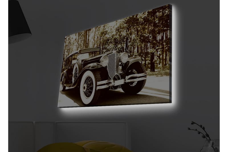 Väggdekor LED-belysning Canvas Målning - Inredning & dekor - Tavlor & konst - Canvastavla