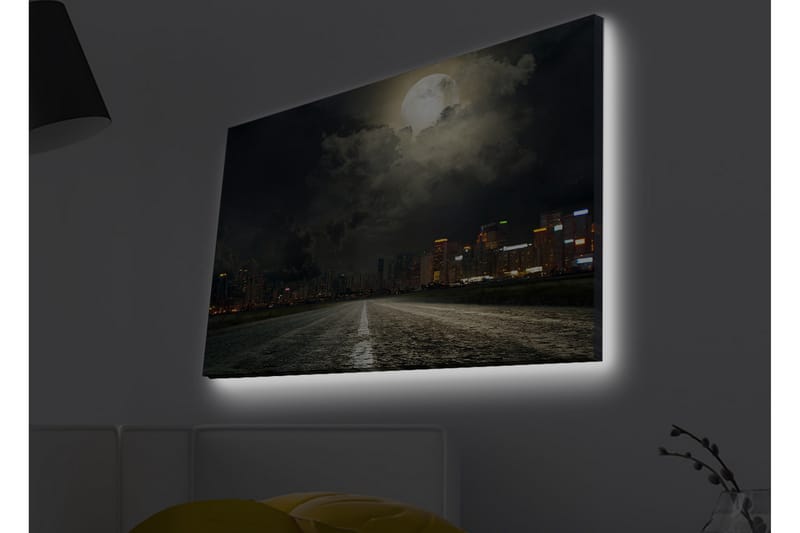 Väggdekor LED-belysning Canvas Målning - Inredning & dekor - Tavlor & konst - Canvastavla