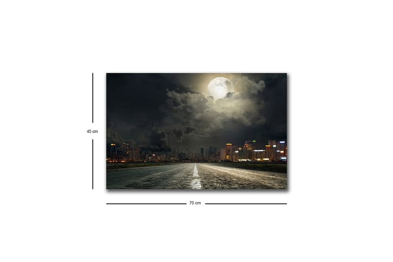 Väggdekor LED-belysning Canvas Målning - Inredning & dekor - Tavlor & konst - Canvastavla