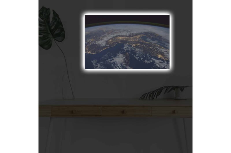 Väggdekor LED-belysning Canvas Målning - Inredning & dekor - Tavlor & konst - Canvastavla