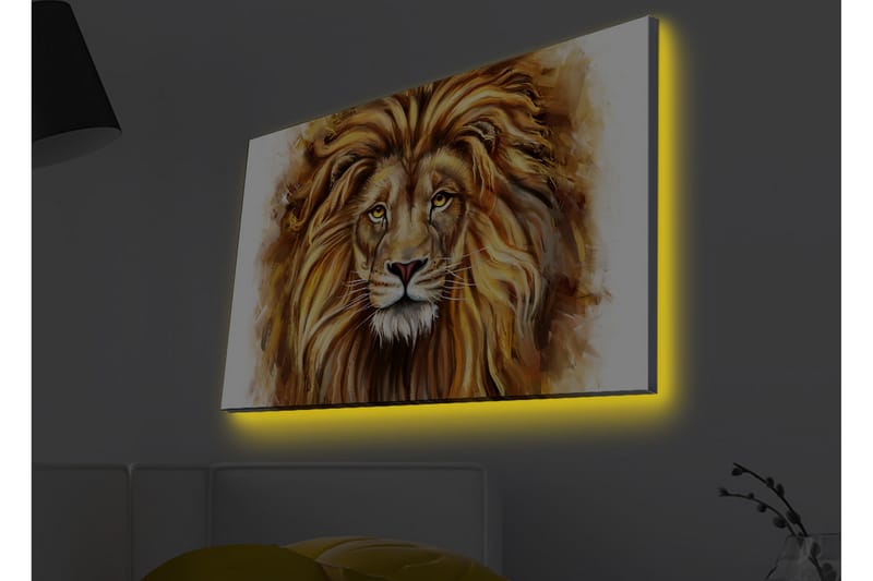 Väggdekor LED-belysning Canvas Målning - Inredning & dekor - Tavlor & konst - Canvastavla