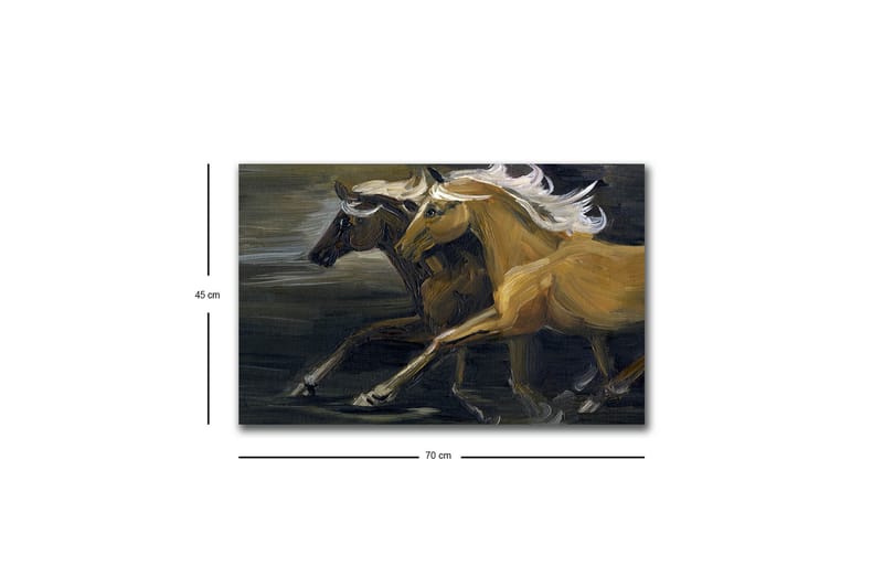 Väggdekor LED-belysning Canvas Målning - Inredning & dekor - Tavlor & konst - Canvastavla