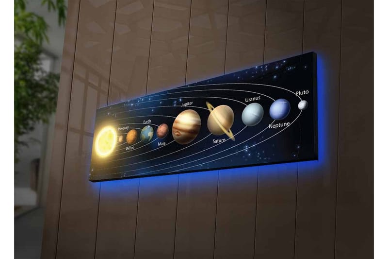 Väggdekor LED-belysning Canvas Målning - Inredning & dekor - Tavlor & konst - Canvastavla