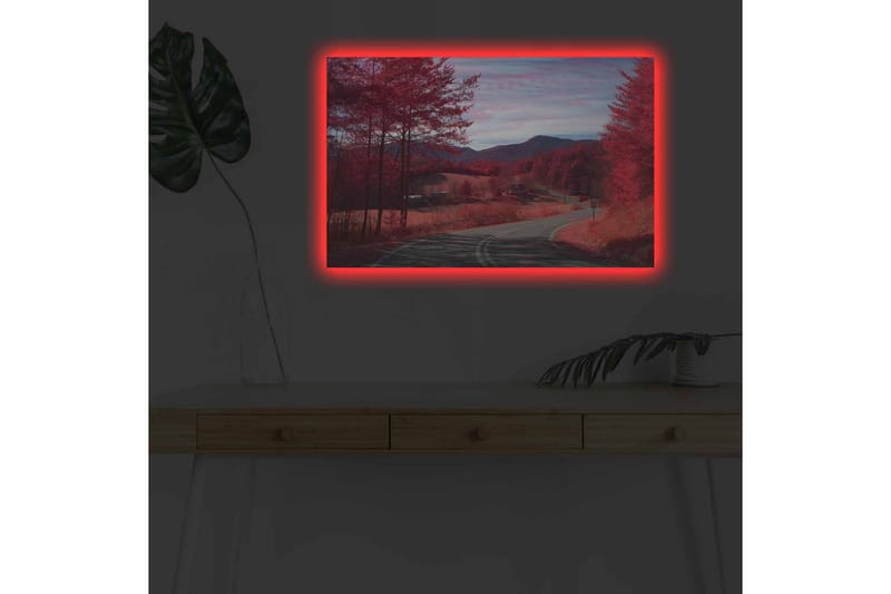 Väggdekor LED-belysning Canvas Målning - Inredning & dekor - Tavlor & konst - Canvastavla