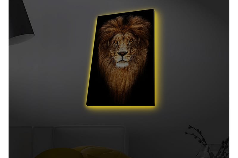 Väggdekor LED-belysning Canvas Målning - Inredning & dekor - Tavlor & konst - Canvastavla