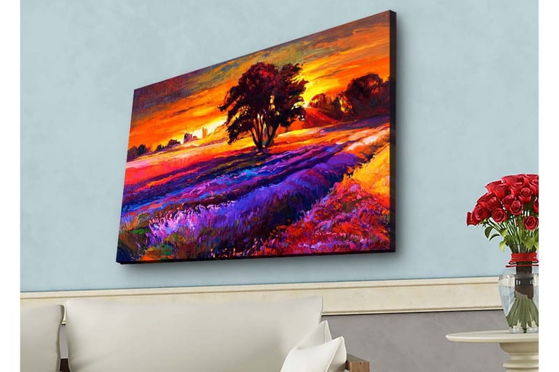 Väggdekor LED-belysning Canvas Målning - Inredning & dekor - Tavlor & konst - Canvastavla