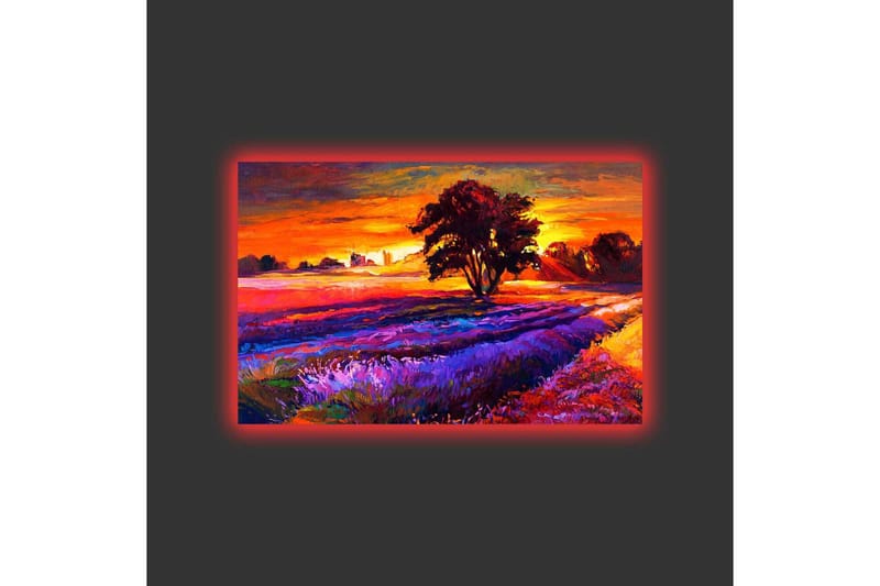 Väggdekor LED-belysning Canvas Målning - Inredning & dekor - Tavlor & konst - Canvastavla