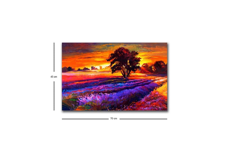 Väggdekor LED-belysning Canvas Målning - Inredning & dekor - Tavlor & konst - Canvastavla