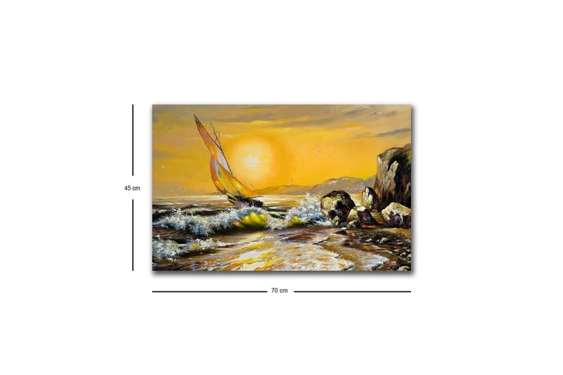 Väggdekor LED-belysning Canvas Målning - Inredning & dekor - Tavlor & konst - Canvastavla