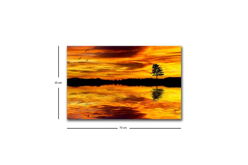 Väggdekor LED-belysning Canvas Målning - Inredning & dekor - Tavlor & konst - Canvastavla