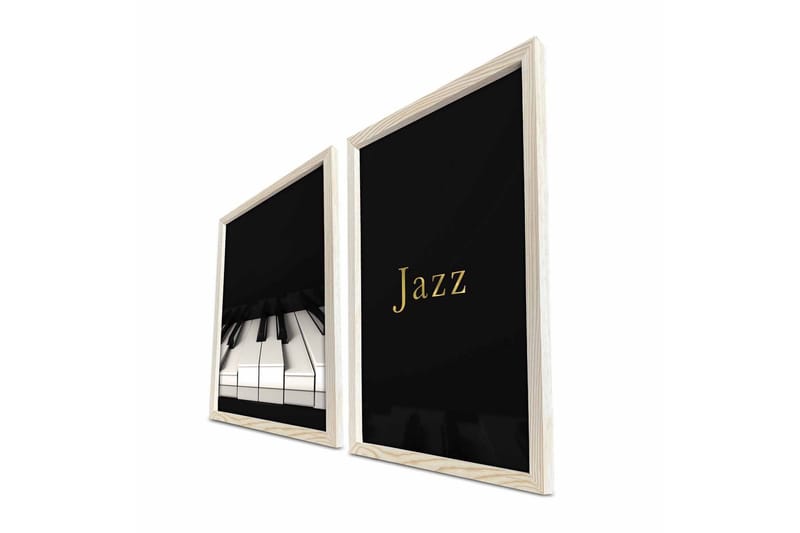 Väggdekor MDF Målning 2 Delar - Inredning & dekor - Tavlor & konst - Canvastavla