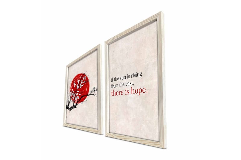 Väggdekor MDF Målning 2 Delar - Inredning & dekor - Tavlor & konst - Canvastavla