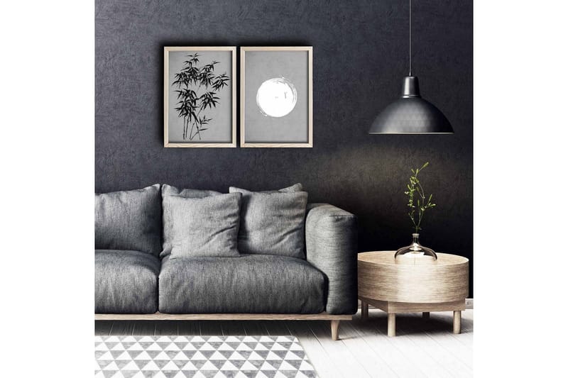 Väggdekor MDF Målning 2 Delar