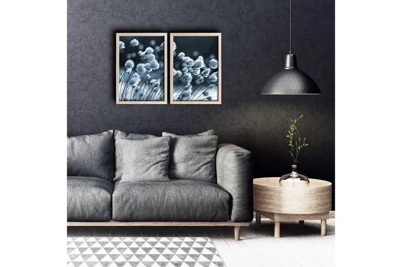 Väggdekor MDF Målning 2 Delar