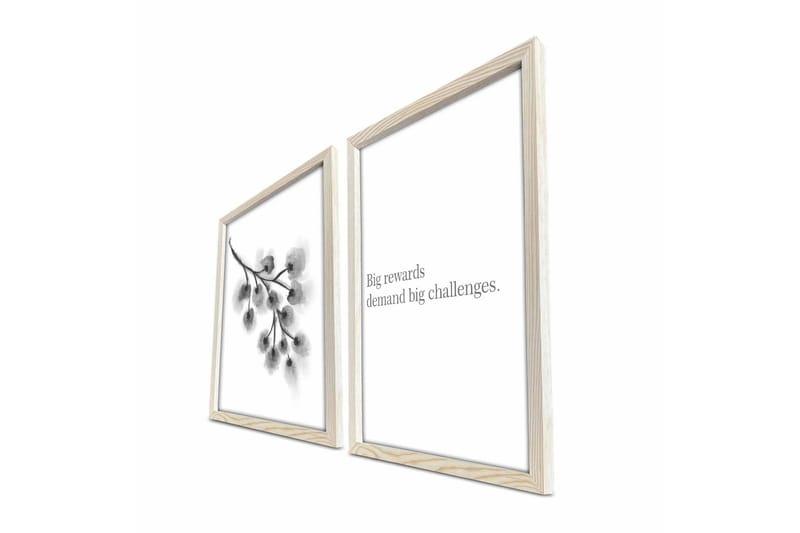 Väggdekor MDF Målning 2 Delar - Inredning & dekor - Tavlor & konst - Canvastavla