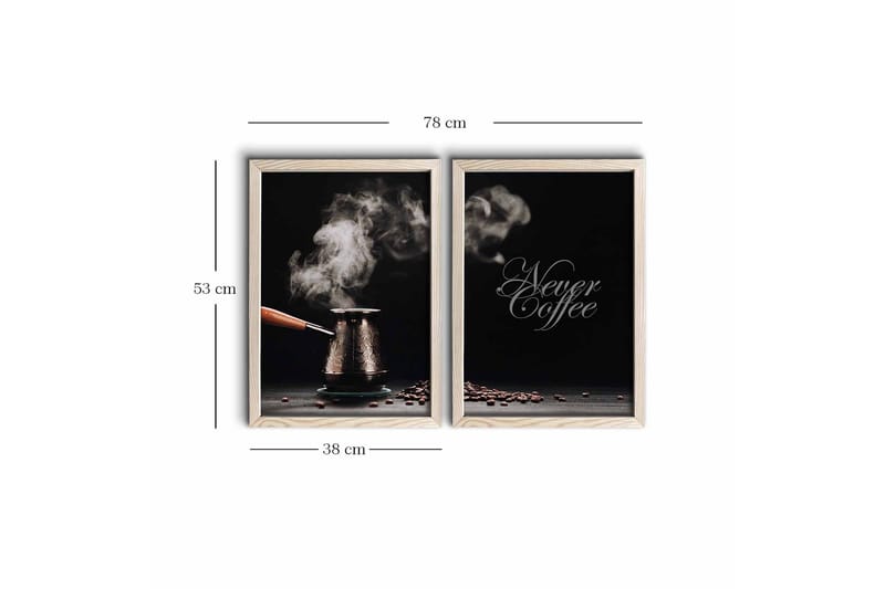 Väggdekor MDF Målning 2 Delar - Inredning & dekor - Tavlor & konst - Canvastavla