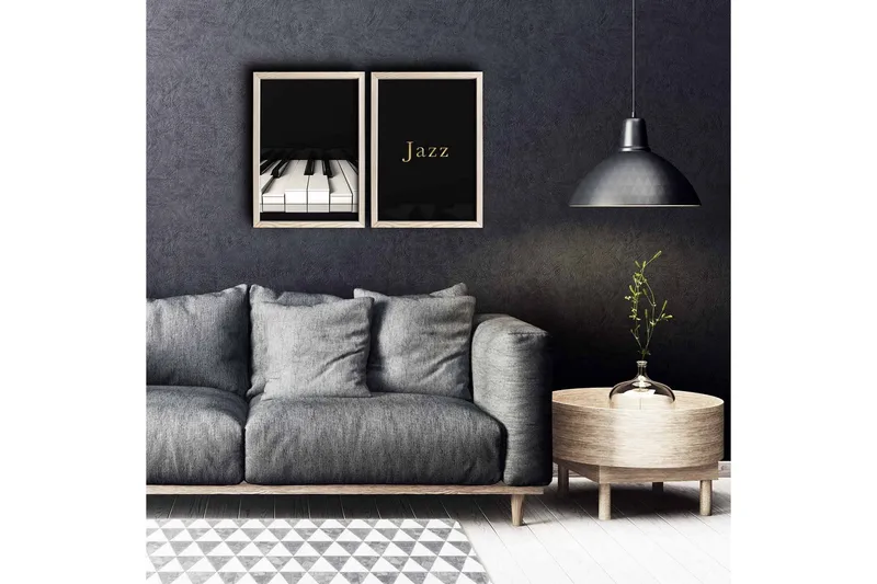 Väggdekor MDF Målning 2 Delar