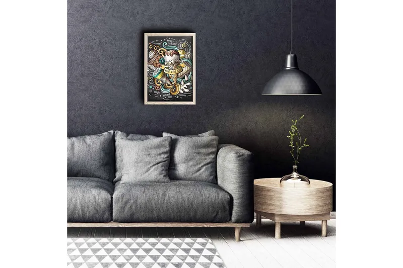 Väggdekor MDF Målning