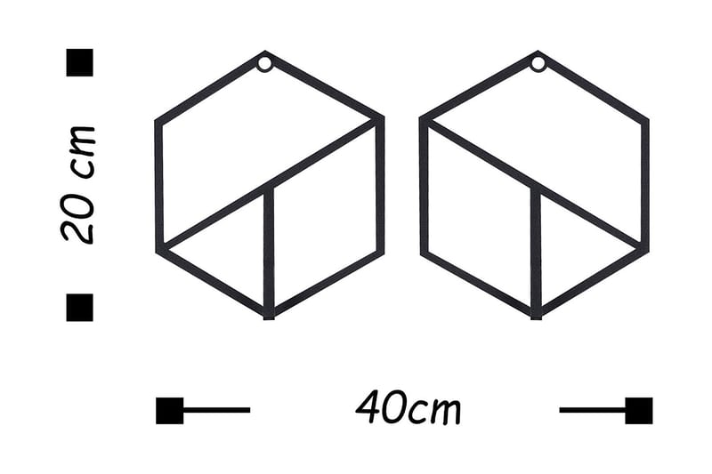 Väggdekoration Hängare - Inredning & dekor - Tavlor & konst - Canvastavla