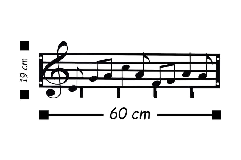 Väggdekoration Hängare - Inredning & dekor - Tavlor & konst - Canvastavla