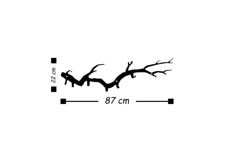 Väggdekoration Hängare - Inredning & dekor - Tavlor & konst - Canvastavla