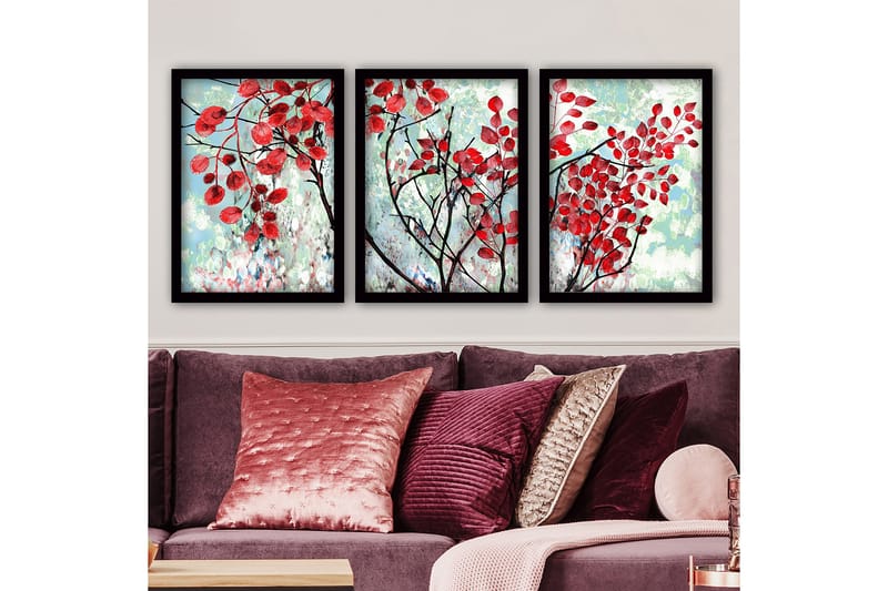 Decorative Framed Painting (3 Pieces) 35x45