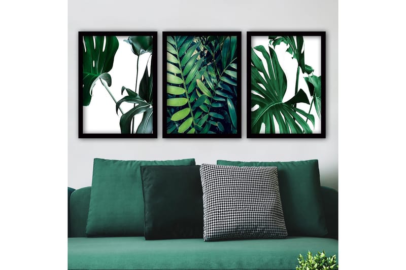 Decorative Framed Painting (3 Pieces) 35x45