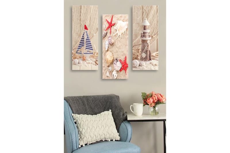 Decorative MDF Painting (3 Pieces) 20x50