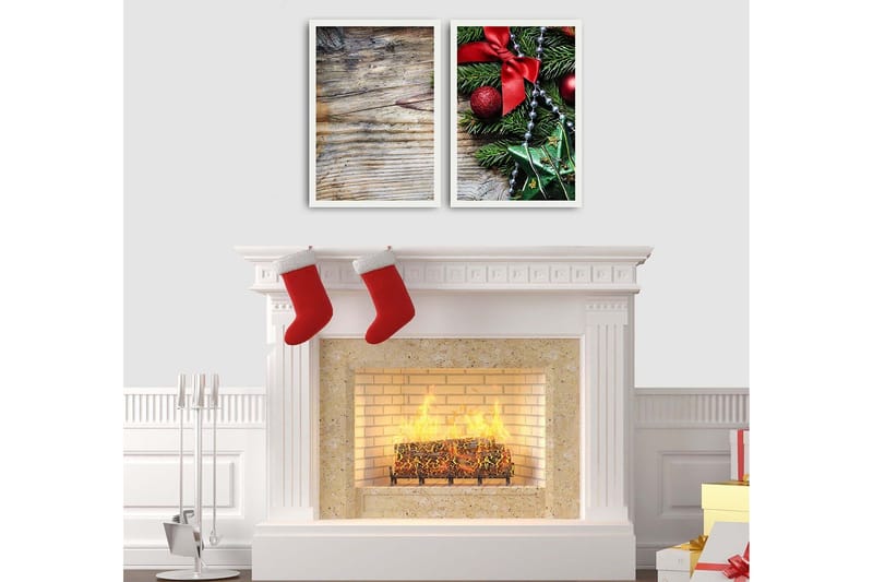 Dekorativ Inramad MDF-målning 2-Delar 35x50 cm - Flerfärgad - Inredning & dekor - Tavlor & konst