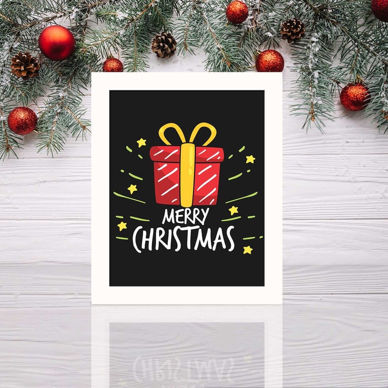 Dekorativ Inramad MDF-målning 24x29 cm - Flerfärgad - Inredning & dekor - Tavlor & konst