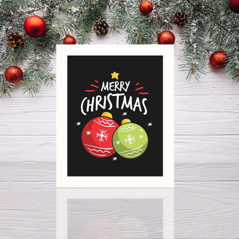 Dekorativ Inramad MDF-målning 24x29 cm - Flerfärgad - Inredning & dekor - Tavlor & konst