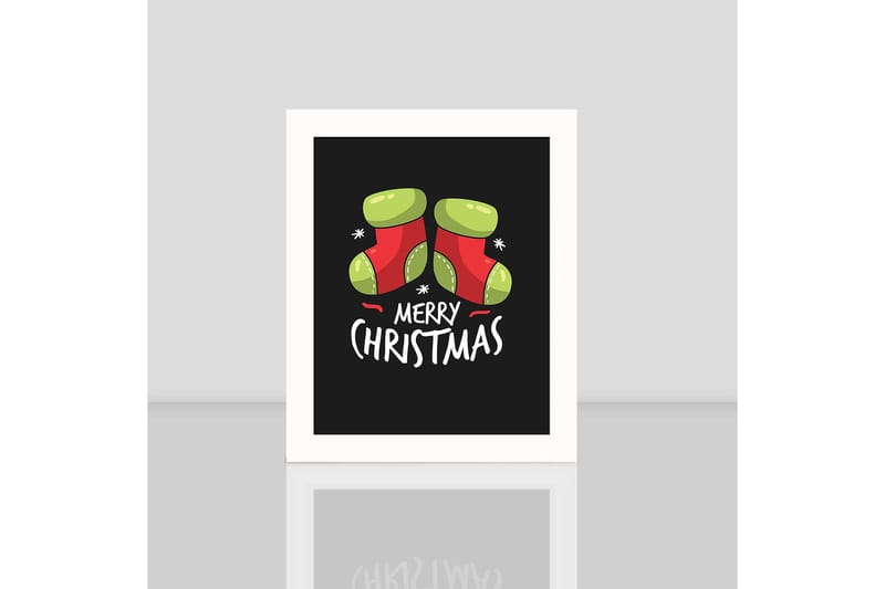 Dekorativ Inramad MDF-målning 24x29 cm - Flerfärgad - Inredning & dekor - Tavlor & konst