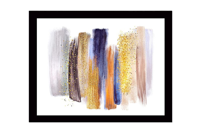 DEKORATIV INRAMAD MDF-MÅLNING 41x56 cm Flerfärgad - Inredning & dekor - Tavlor & konst