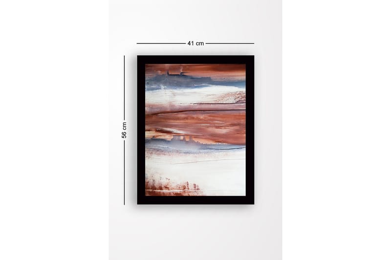 DEKORATIV INRAMAD MDF-MÅLNING 41x56 cm Flerfärgad - Inredning & dekor - Tavlor & konst