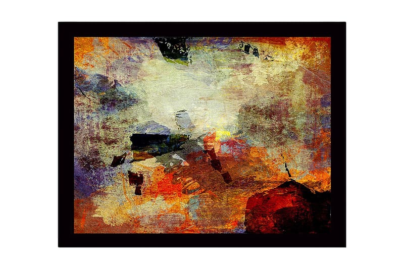 DEKORATIV INRAMAD MDF-MÅLNING 41x56 cm Flerfärgad - Inredning & dekor - Tavlor & konst