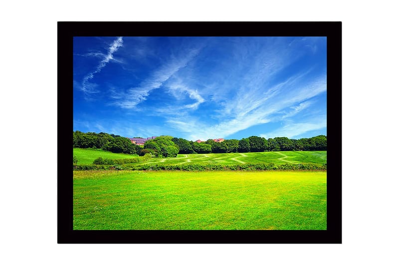 DEKORATIV INRAMAD MDF-MÅLNING 41x56 cm Flerfärgad