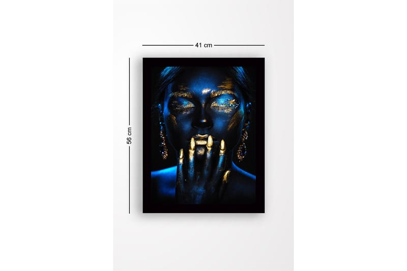 DEKORATIV INRAMAD MDF-MÅLNING 41x56 cm Flerfärgad - Inredning & dekor - Tavlor & konst