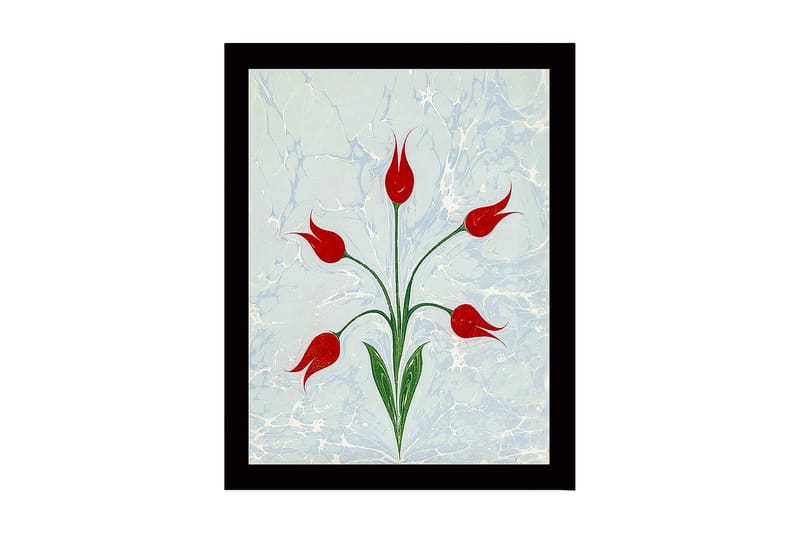 DEKORATIV INRAMAD MDF-MÅLNING 41x56 cm Flerfärgad - Inredning & dekor - Tavlor & konst