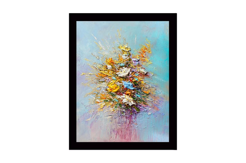 DEKORATIV INRAMAD MDF-MÅLNING 41x56 cm Flerfärgad - Inredning & dekor - Tavlor & konst