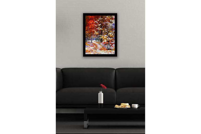 DEKORATIV INRAMAD MDF-MÅLNING 41x56 cm Flerfärgad - Inredning & dekor - Tavlor & konst