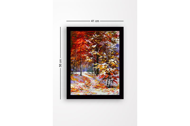 DEKORATIV INRAMAD MDF-MÅLNING 41x56 cm Flerfärgad - Inredning & dekor - Tavlor & konst