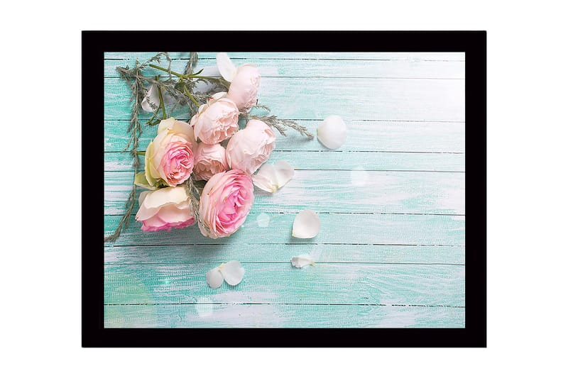 DEKORATIV INRAMAD MDF-MÅLNING 41x56 cm Flerfärgad
