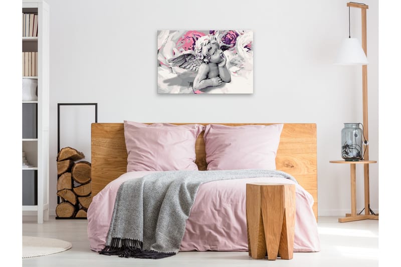 Gör-det-själv Målningar Angel Flowers 60x40 cm - Artgeist sp. z o. o. - Inredning & dekor - Tavlor & konst - Måla själv - Gör det själv tavlor