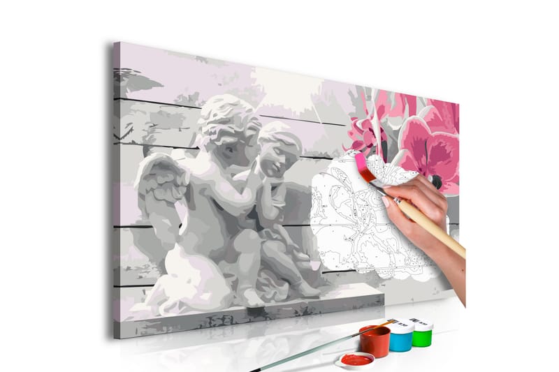 GÖR-DET-SJÄLV Målningar Angels Pink Orchid 60x40 cm - Gör det själv tavlor