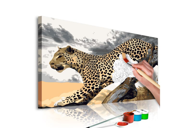 GÖR-DET-SJÄLV Målningar Cheetah  60x40 cm - Artgeist sp. z o. o. - Gör det själv tavlor