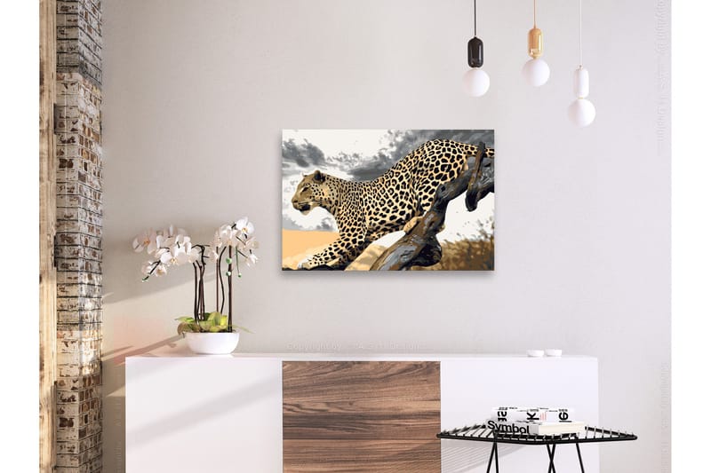 Gör-det-själv Målningar Cheetah  60x40 cm - Artgeist sp. z o. o. - Inredning & dekor - Tavlor & konst - Måla själv - Gör det själv tavlor