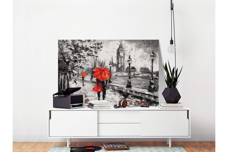 GÖR-DET-SJÄLV Målningar Da Londra con amore 60x40 cm - Artgeist sp. z o. o. - Inredning & dekor - Tavlor & konst - Måla själv - Gör det själv tavlor