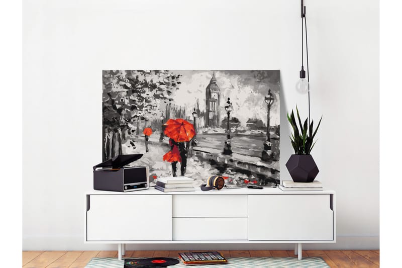 GÖR-DET-SJÄLV Målningar Da Londra con amore 60x40 cm - Artgeist sp. z o. o. - Gör det själv tavlor